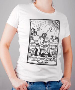 T-shirt damski z nadrukiem Sylwia Zawiślak Pracownia Sylwii