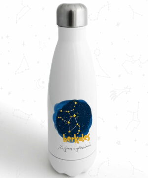 butelka termiczna metalowa na wode dla dzieci z glowa w gwiazdach herkules