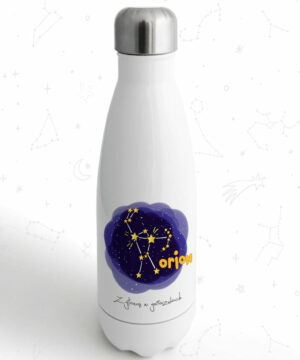 butelka termiczna metalowa na wode dla dzieci z glowa w gwiazdach orion