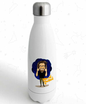 butelka termiczna metalowa na wode dla dzieci z glowa w gwiazdach pan od gwiazd 2