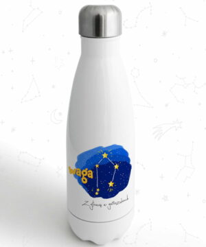 butelka termiczna metalowa na wode dla dzieci z glowa w gwiazdach waga