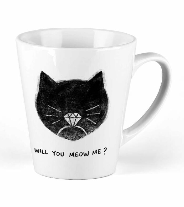 kubek ceramiczny latte bialy koty will you meow me