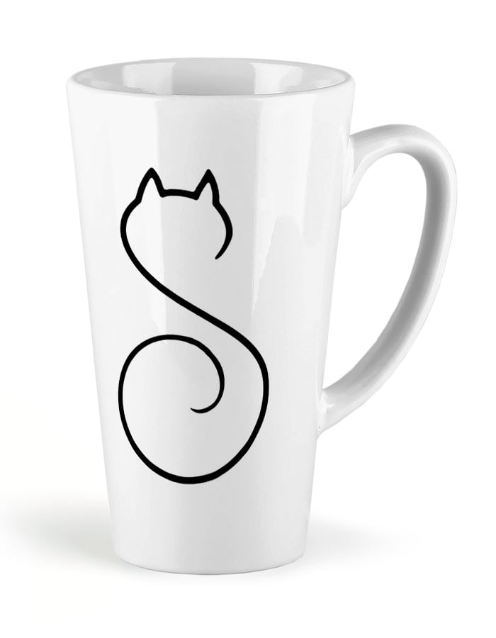 kubek ceramiczny latte duzy koty line cat