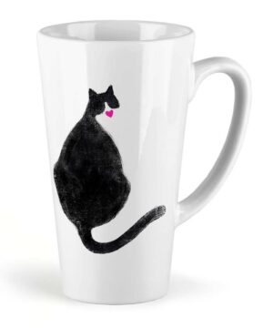 Kubek latte duży z kotem