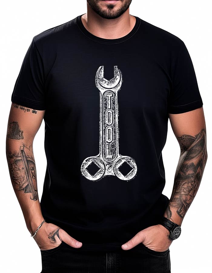 tool tshirt meski koncertowy czarny wrench