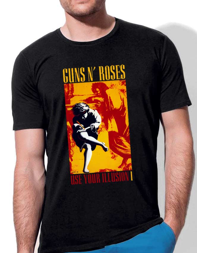 tshirt meski premium czarny guns and roses use your illusion1