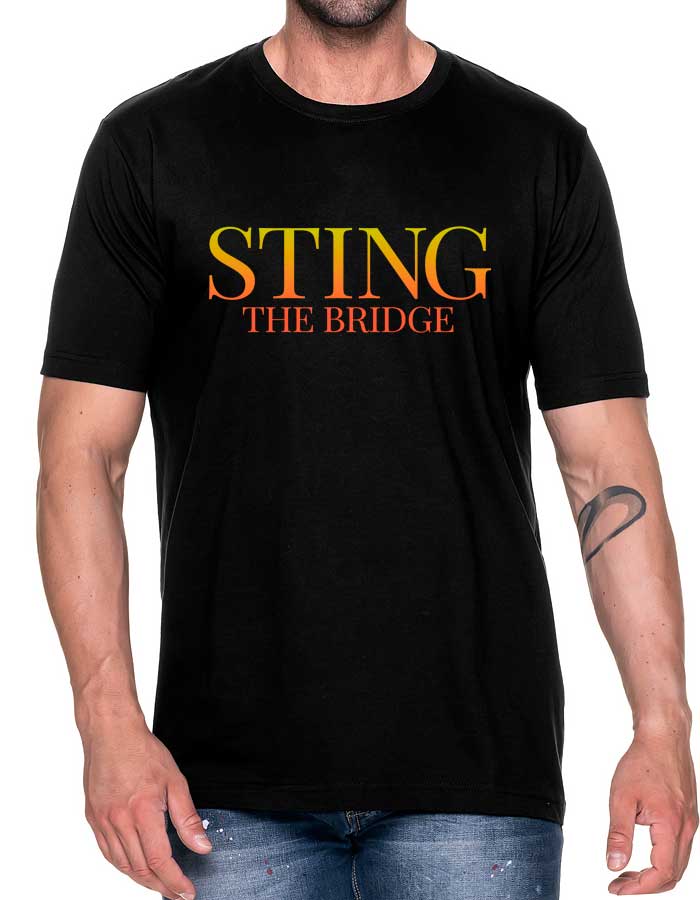 tshirt meski czarny sting the bridge sign 1