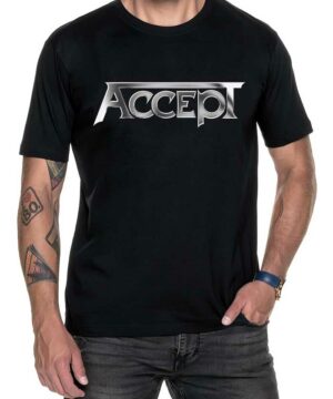 accept tshirt meski czarny sign