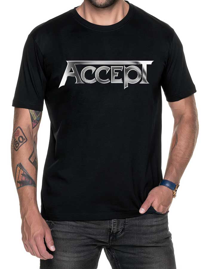 accept tshirt meski czarny sign