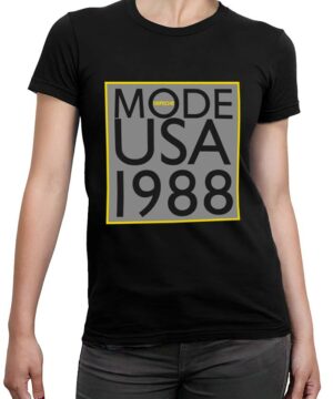 tshirt damski czarny depeche mode usa 1988