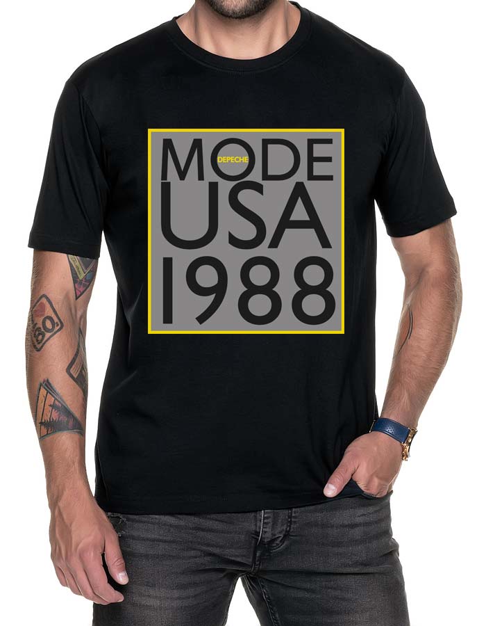 tshirt meski czarny depeche mode usa 1988