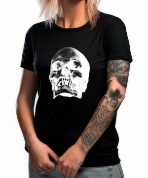tshirt damski czarny depeche mode memento mori skull