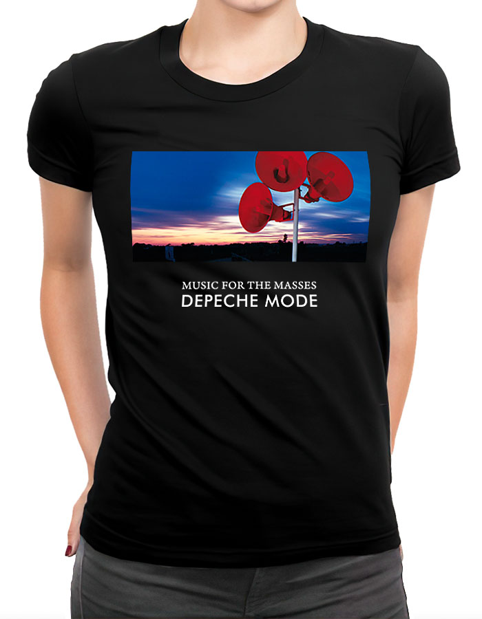 tshirt damski czarny depeche mode music for the masses 1