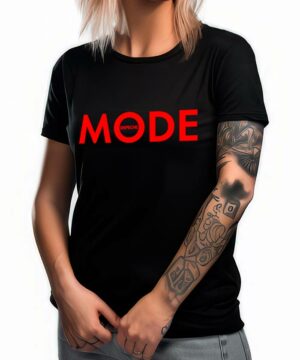 tshirt damski czarny depeche mode red logo
