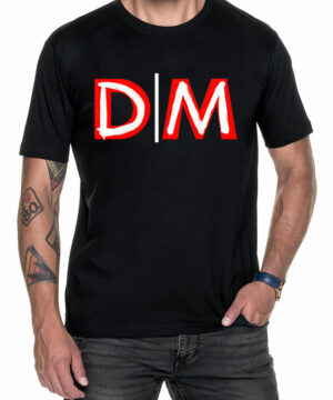 tshirt meski czarny depeche mode dm sign