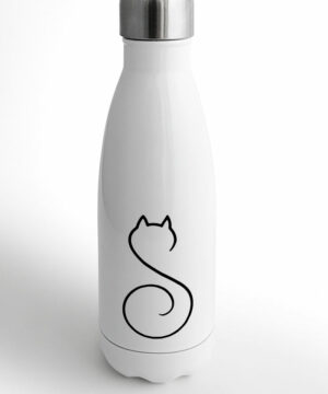 butelka termiczna metalowa koty line cat
