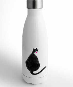 butelka termiczna metalowa koty love is almost black