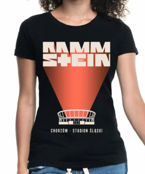 rammstein tshirt damski koncertowy czarny chorzow stadion slaski