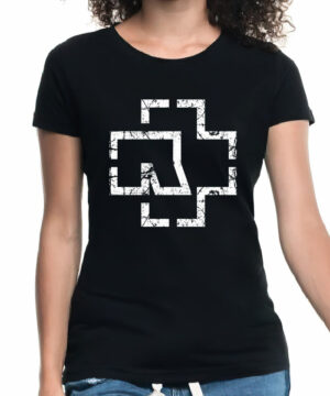 rammstein tshirt damski koncertowy czarny logo