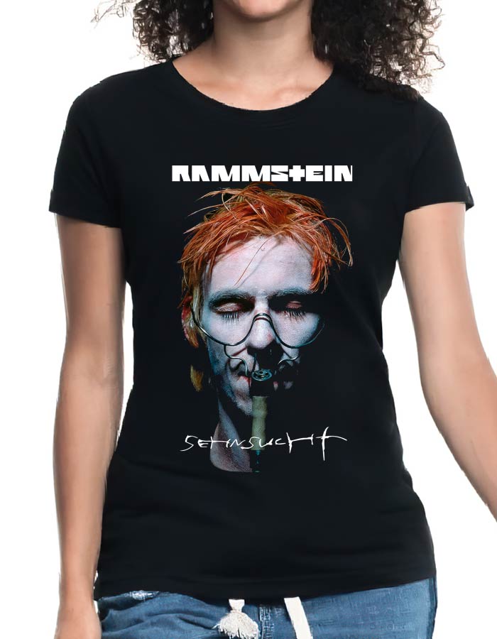 rammstein tshirt damski koncertowy czarny sehnsucht