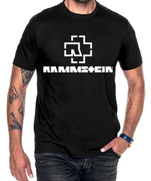 rammstein tshirt meski koncertowy czarny