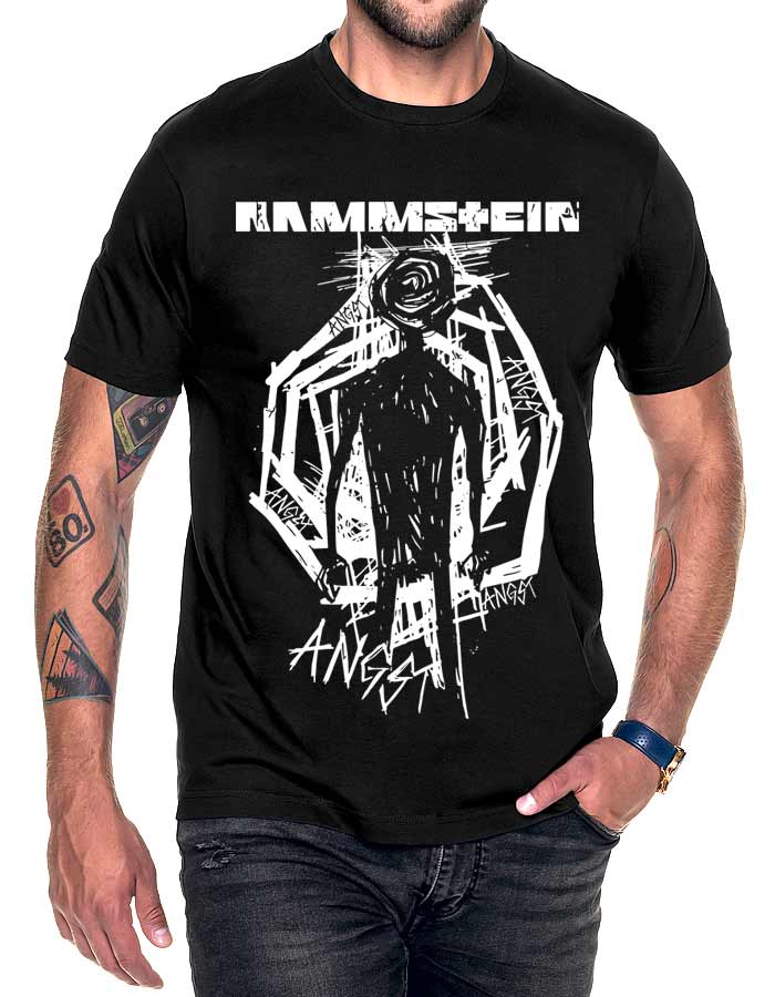 rammstein tshirt meski koncertowy czarny schwarzer mann