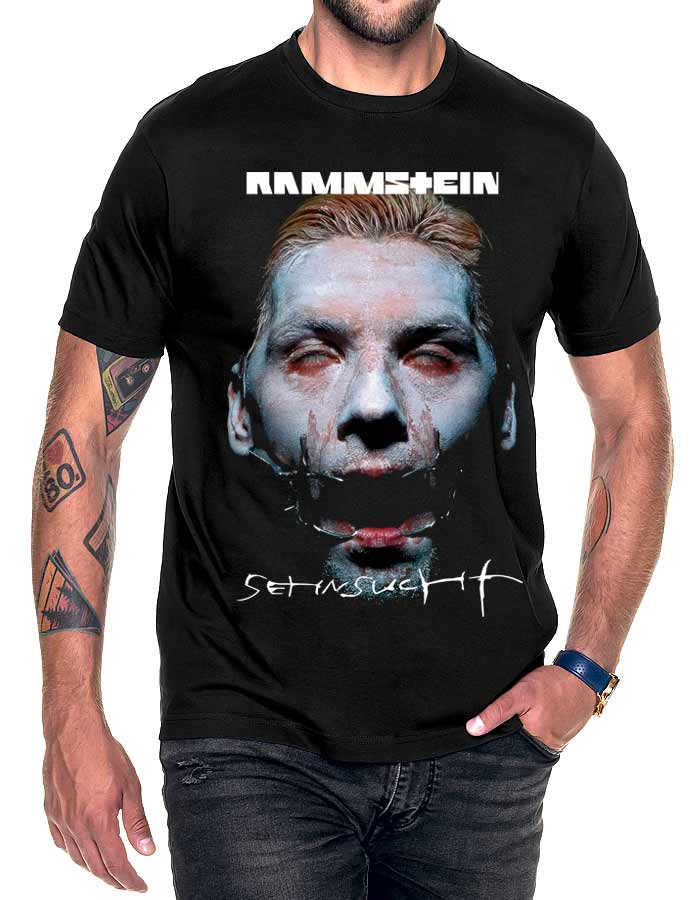 rammstein tshirt meski koncertowy czarny sehnsucht schneider