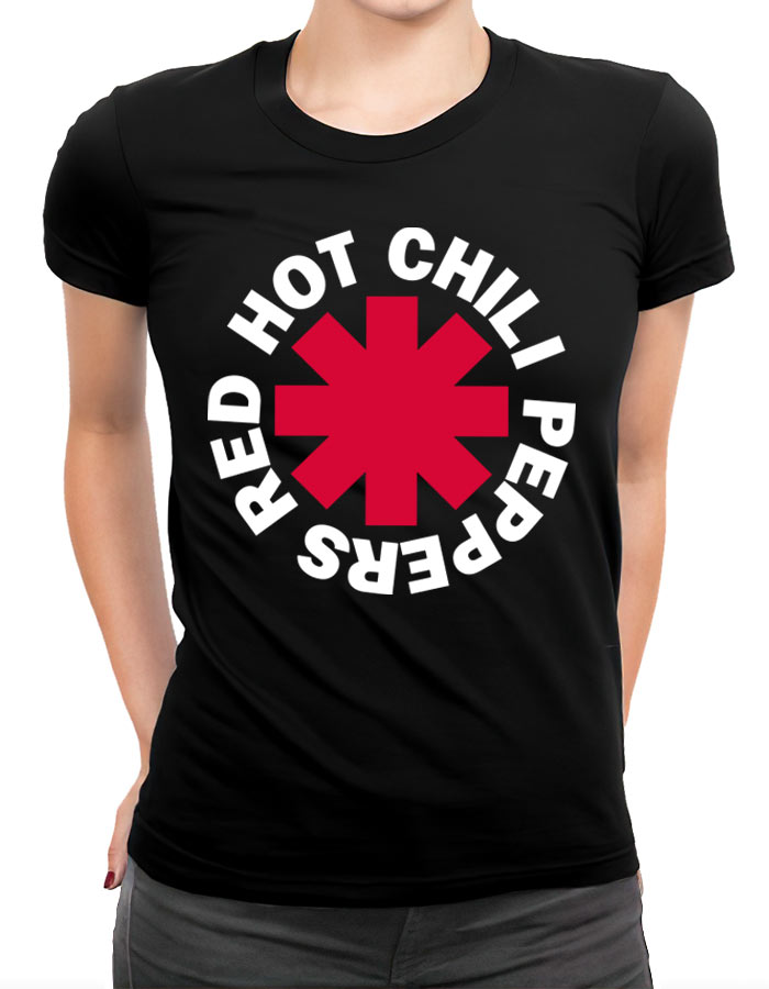 tshirt koncertowy damski czarny red hot chili peppers classic