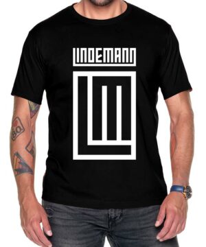 lindemann rammstein tshirt meski koncertowy czarny logo white