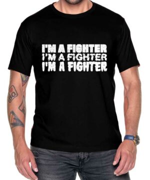 prodigy tshirt meski koncertowy czarny i am a fighter
