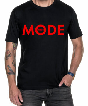 tshirt meski czarny depeche mode red logo