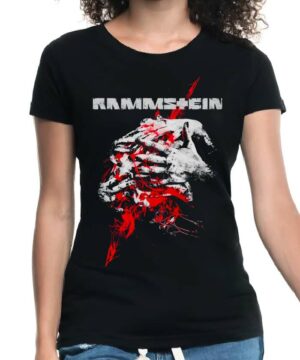 rammstein tshirt damski koncertowy czarny angst
