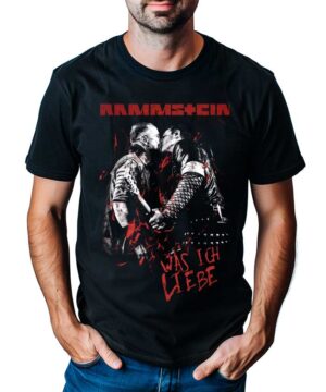 rammstein tshirt meski koncertowy czarny was ich liebe