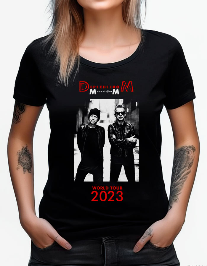 tshirt damski czarny depeche mode memento mori tour 2023 03