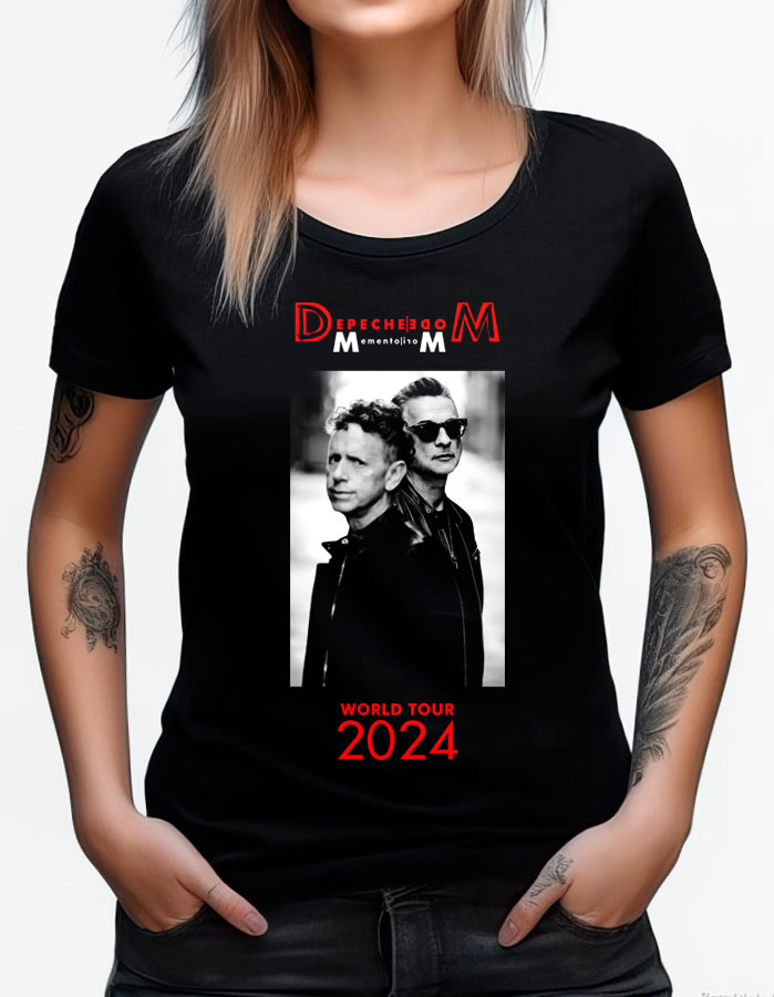 tshirt damski czarny depeche mode memento mori tour 2024 02