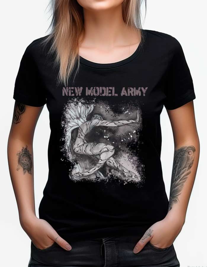 new model army tshirt damski muzyczny czarny carnival redux angel