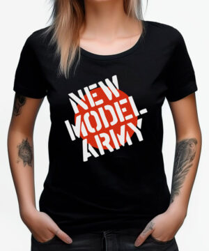new model army tshirt damski muzyczny czarny sign