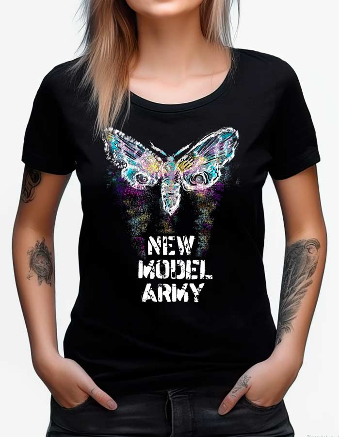 new model army tshirt damski muzyczny czarny sinfonia