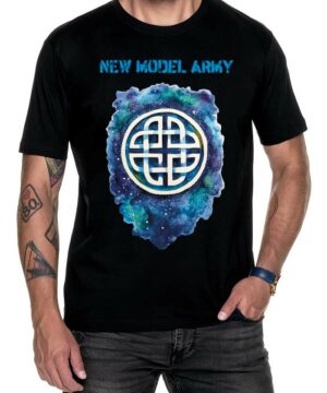 new model army tshirt meski muzyczny czarny 40th Anniversary