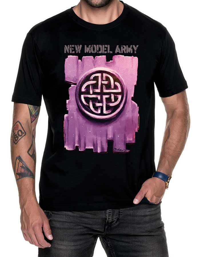 new model army tshirt meski muzyczny czarny celtic