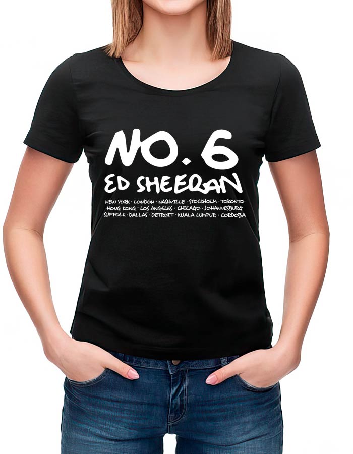 tshirt damski czarny ed sheeran No 6 Collaborations Project