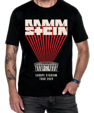 rammstein tshirt meski koncertowy czarny europe stadium tour 2024 1