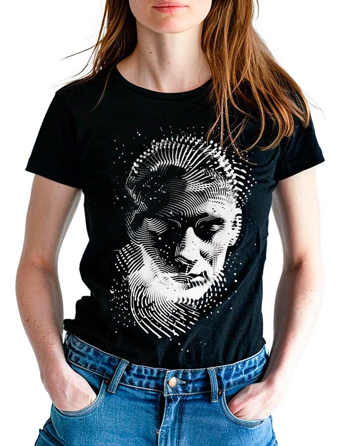 tshirt-damski-premium-czarny-Echoes-in-Patterns