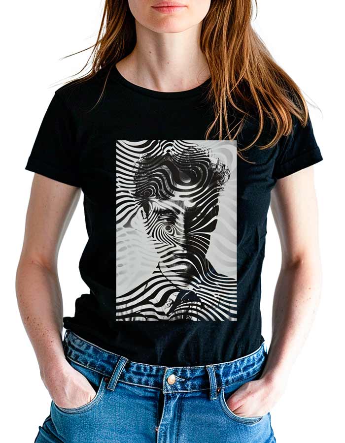 tshirt-damski-premium-czarny-Hypnotic-Waves Hypnotic Waves - obrazek 1