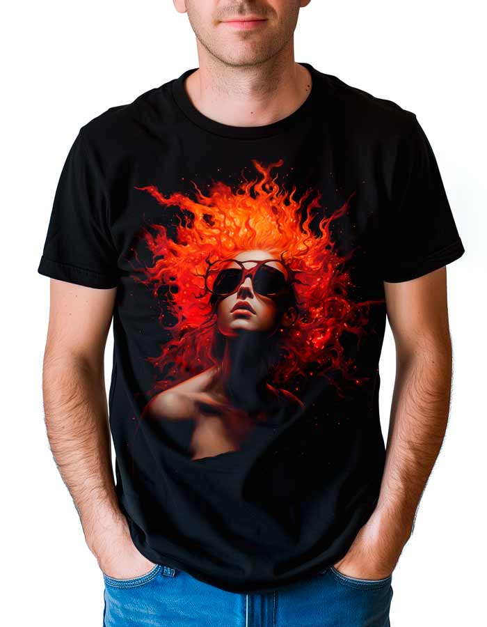 tshirt-meski-czarny-kosmos-Flaming-Diva