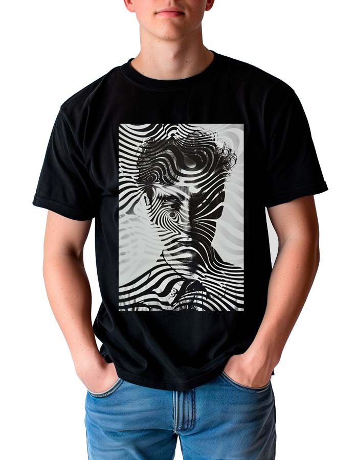tshirt-meski-premium-czarny-Hypnotic-Waves