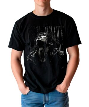 tshirt meski premium czarny Rains Embrace