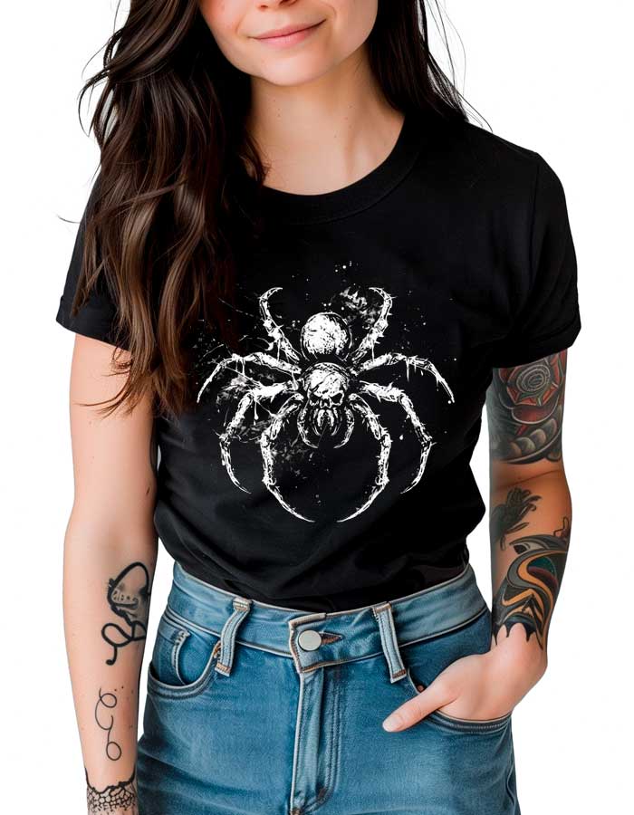 tshirt-damski-premium-czarny-Arachnid-Night Arachnid Night - obrazek 1
