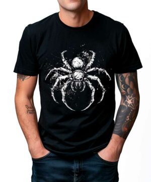 tshirt meski premium czarny Arachnid Night