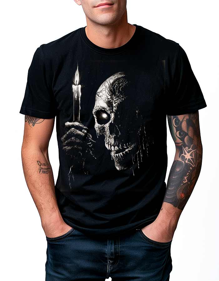 tshirt-meski-premium-czarny-Eerie-Candlelight